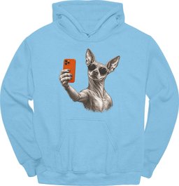 Peruvian Selfie Dog Hoodie Gift For Dog Lover