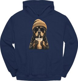 Rottweiler Hipster Dog Hoodie Gift For Dog Lover