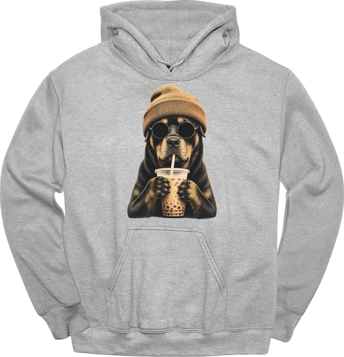Rottweiler Hipster Dog Hoodie Gift For Dog Lover