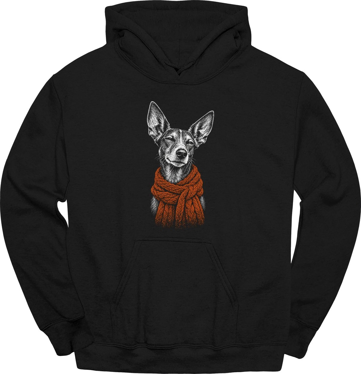 Podenco Winter Dog Hoodie Gift For Dog Lover