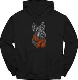 Scottish Terrier Winter Dog Hoodie Gift For Dog Lover