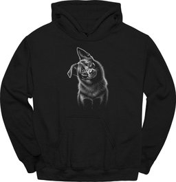Schipperke Tilted Dog Hoodie Gift For Dog Lover