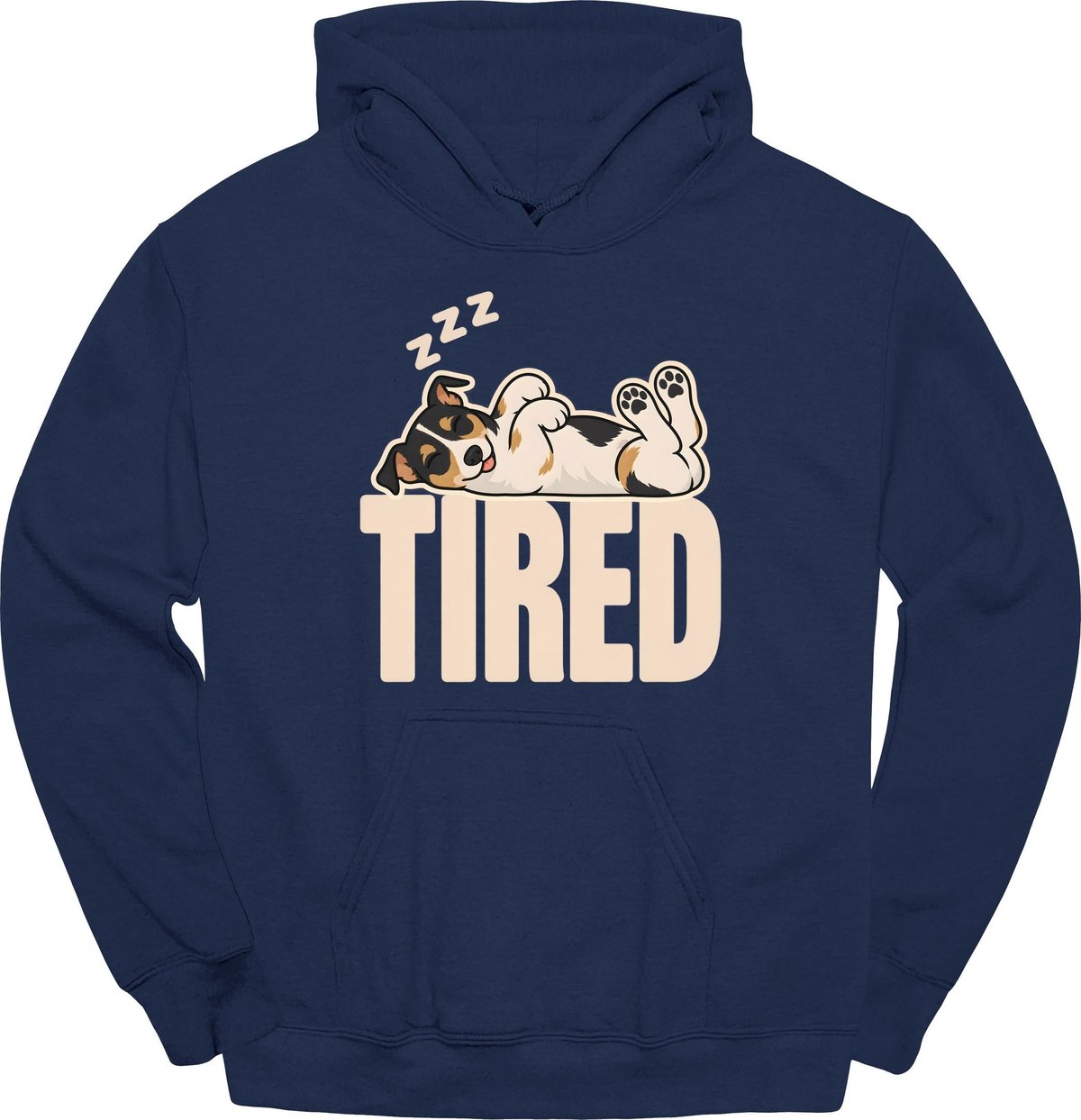 Rat Terrier Tired Dog Hoodie Gift For Dog Lover