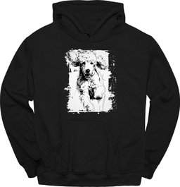 Poodle Running Dog Hoodie Gift For Dog Lover