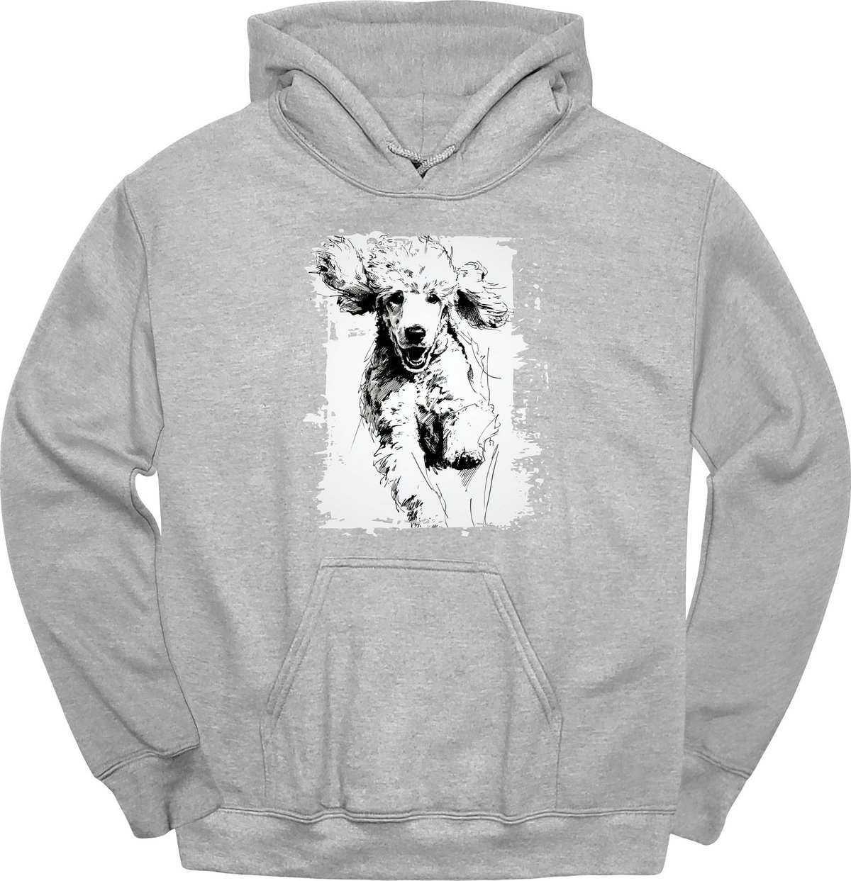 Poodle Running Dog Hoodie Gift For Dog Lover