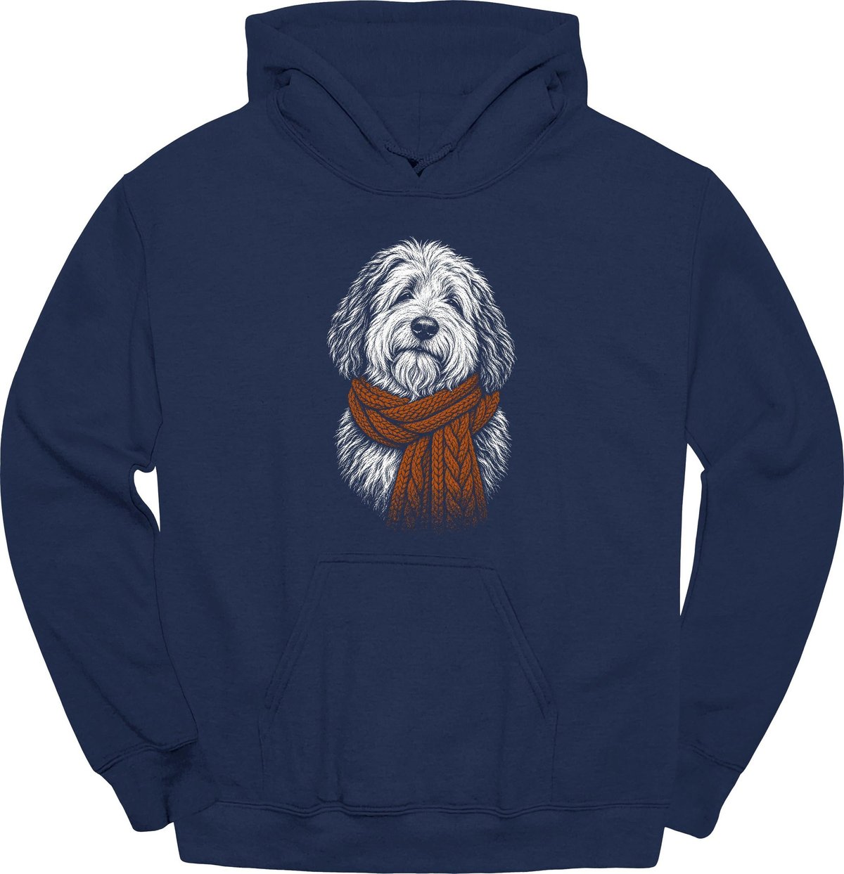 Old English Sheepdog Winter Dog Hoodie Gift For Dog Lover