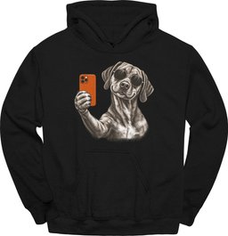 Rhodesian Ridgeback Selfie Dog Hoodie Gift For Dog Lover