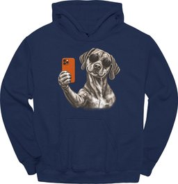Rhodesian Ridgeback Selfie Dog Hoodie Gift For Dog Lover