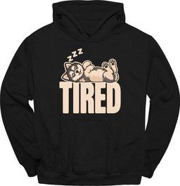 Pomsky Tired Dog Hoodie Gift For Dog Lover