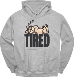Pomsky Tired Dog Hoodie Gift For Dog Lover