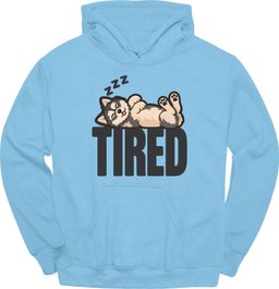 Pomsky Tired Dog Hoodie Gift For Dog Lover