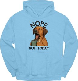 Rhodesian Ridgeback Not Today Hoodie Gift For Dog Lover