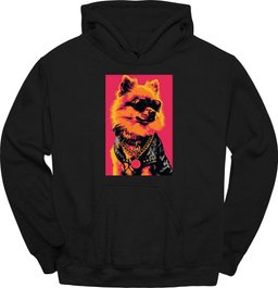 Pomeranian Punk Dog Hoodie Gift For Dog Lover