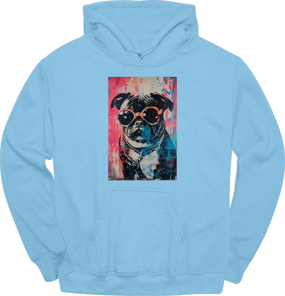 Pug Punk Dog Hoodie Gift For Dog Lover