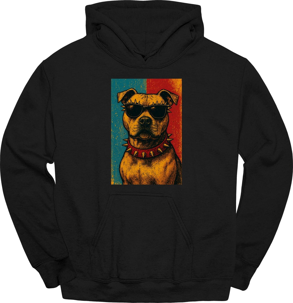 Pitbull Punk Dog Hoodie Gift For Dog Lover