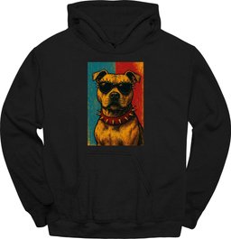 Pitbull Punk Dog Hoodie Gift For Dog Lover