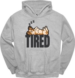 Papillon Tired Dog Hoodie Gift For Dog Lover