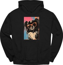 Pekingese Punk Dog Hoodie Gift For Dog Lover