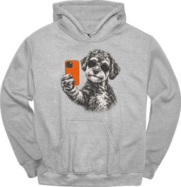Schnoodle Selfie Dog Hoodie Gift For Dog Lover