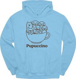 Pupuccino Hoodie Gift For Dog Lover