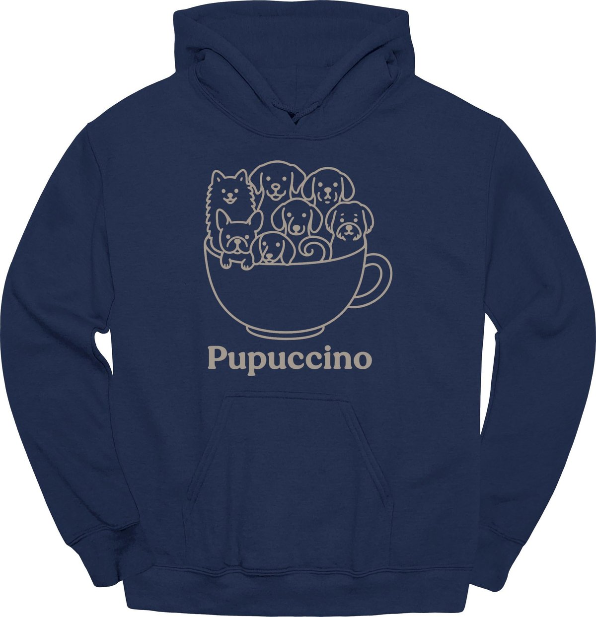Pupuccino Hoodie Gift For Dog Lover