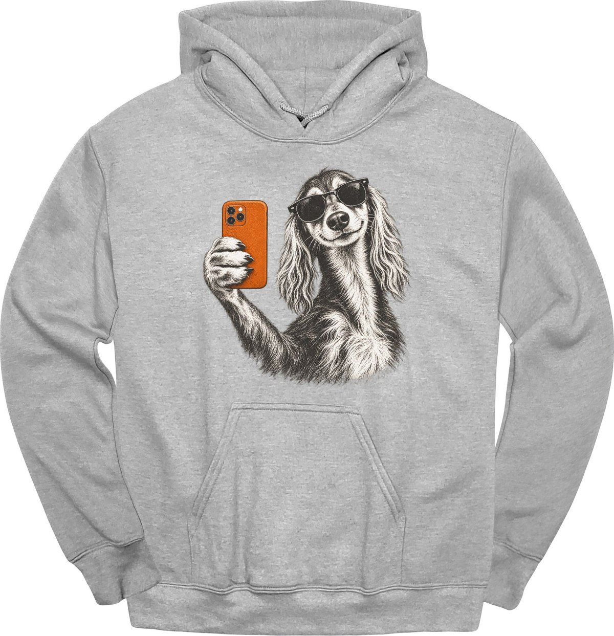 Saluki Selfie Dog Hoodie Gift For Dog Lover
