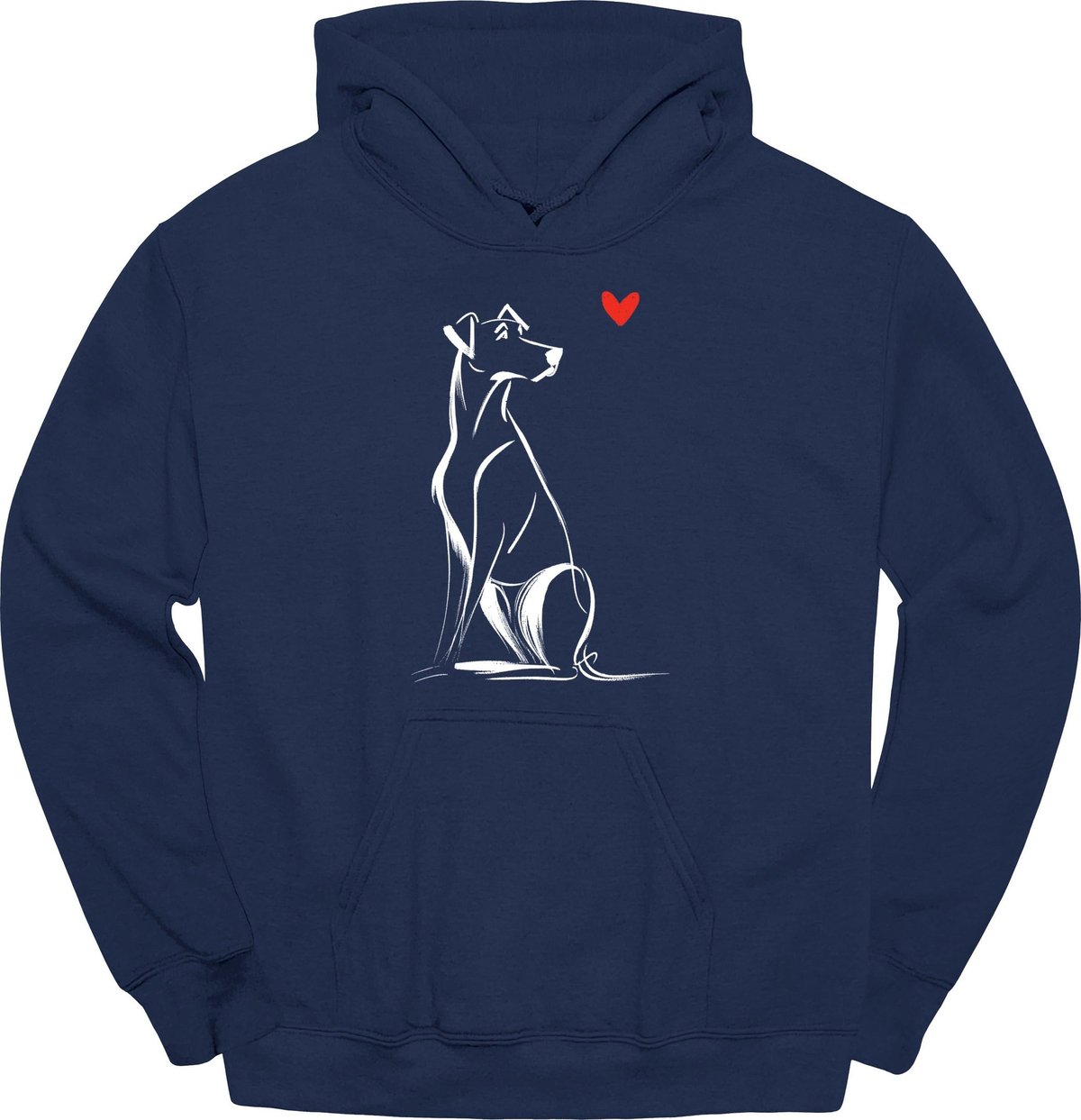 Rhodesian Ridgeback Sketch Dog Hoodie Gift For Dog Lover