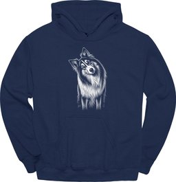 Rough Collie Tilted Dog Hoodie Gift For Dog Lover