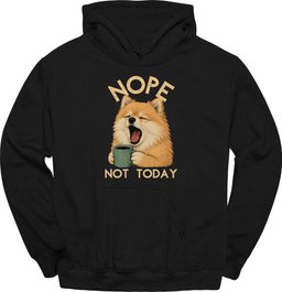 Pomeranian Not Today Hoodie Gift For Dog Lover