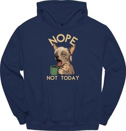 Peruvian Not Today Hoodie Gift For Dog Lover