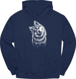 Pomsky Tilted Dog Hoodie Gift For Dog Lover