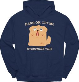 Overthink This Hoodie Gift For Dog Lover