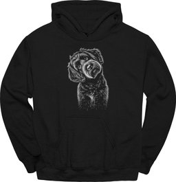 Portuguese Water Dog Tilted Dog Hoodie Gift For Dog Lover