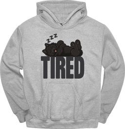 Schipperke Tired Dog Hoodie Gift For Dog Lover