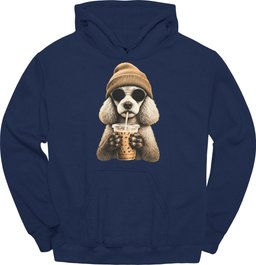Poodle Hipster Dog Hoodie Gift For Dog Lover