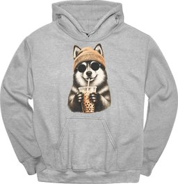 Pomsky Hipster Dog Hoodie Gift For Dog Lover