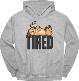 Mutt Mixed Breed Tired Dog Hoodie Gift For Dog Lover