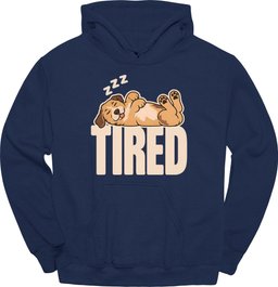 Mutt Mixed Breed Tired Dog Hoodie Gift For Dog Lover