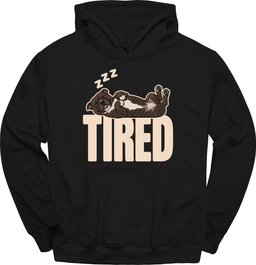 Staffordshire Bull Terrier Tired Dog Hoodie Gift For Dog Lover