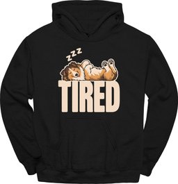 Rough Collie Tired Dog Hoodie Gift For Dog Lover