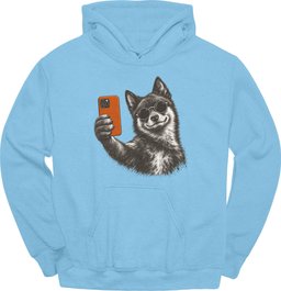 Schipperke Selfie Dog Hoodie Gift For Dog Lover