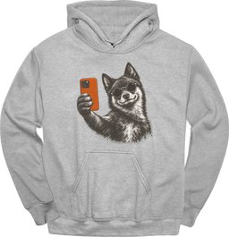 Schipperke Selfie Dog Hoodie Gift For Dog Lover