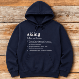 Definition Of Skiing Hoodie Gift For Skier