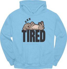 Weimaraner Tired Dog Hoodie Gift For Dog Lover