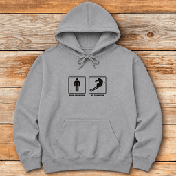 Grandson Shreds Hoodie Gift For Skier