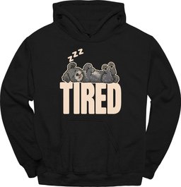 Pumi Tired Dog Hoodie Gift For Dog Lover