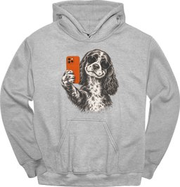 Sprocker Selfie Dog Hoodie Gift For Dog Lover