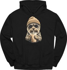 Yorkshire Terrier Hipster Dog Hoodie Gift For Dog Lover