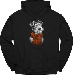 Wire Haired Fox Terrier Winter Dog Hoodie Gift For Dog Lover