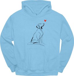 Vizsla Sketch Dog Hoodie Gift For Dog Lover